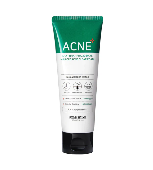SOME BY MI        (AHA-BHA-PHA 30 Days Miracle Acne Clear Foam)