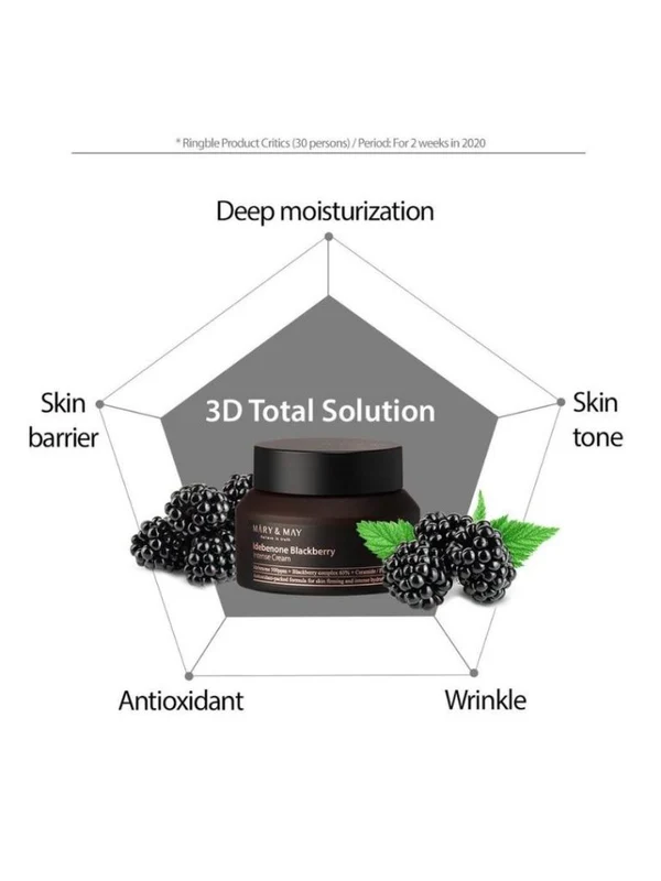 Mary&May  Idebenone Blackberry Intense Cream Ενυδατική Κρέμα, 70 g